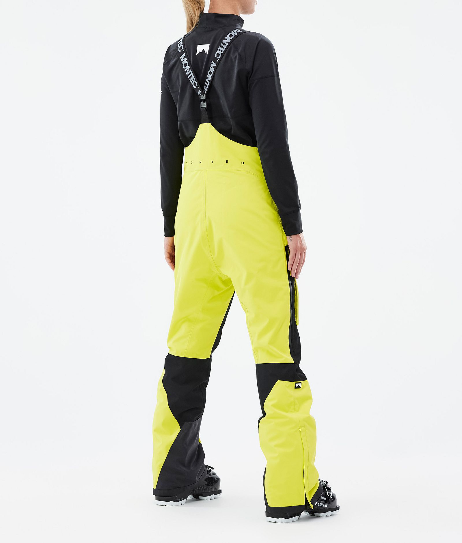 Montec Fawk W Skibukse Dame Bright Yellow/Black, Bilde 3 av 6