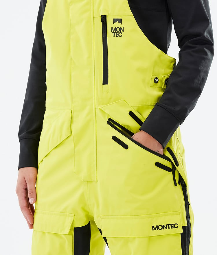 Montec Fawk W Skibukse Dame Bright Yellow/Black, Bilde 4 av 6