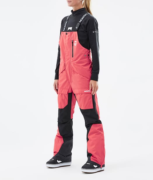 Montec Fawk W Snowboardbukse Dame Coral/Black