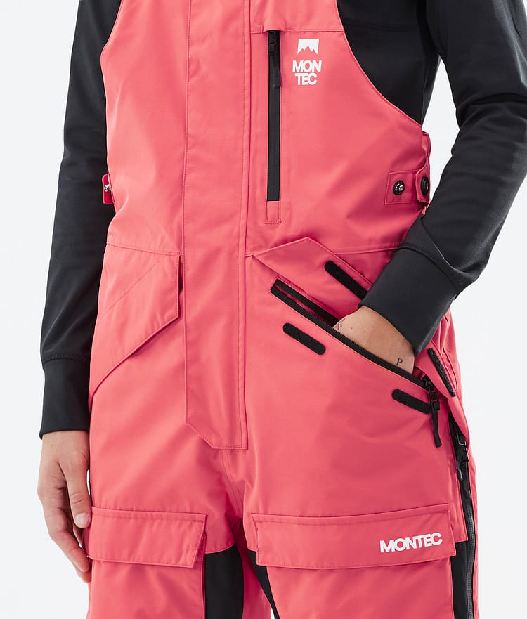 Montec Fawk W Snowboardbukse Dame Coral/Black, Bilde 4 av 6