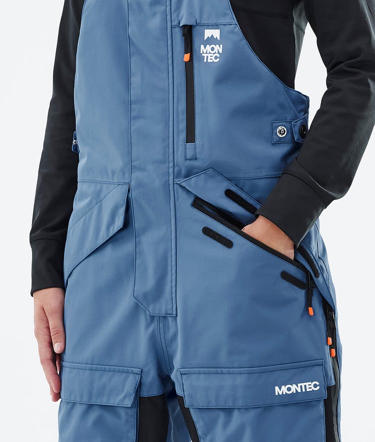 Montec Fawk W Snowboardbukse Dame Blue Steel/Black