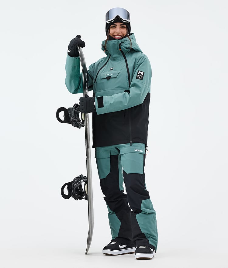 Montec Fawk W Snowboardbukse Dame Atlantic/Black Renewed, Bilde 2 av 7