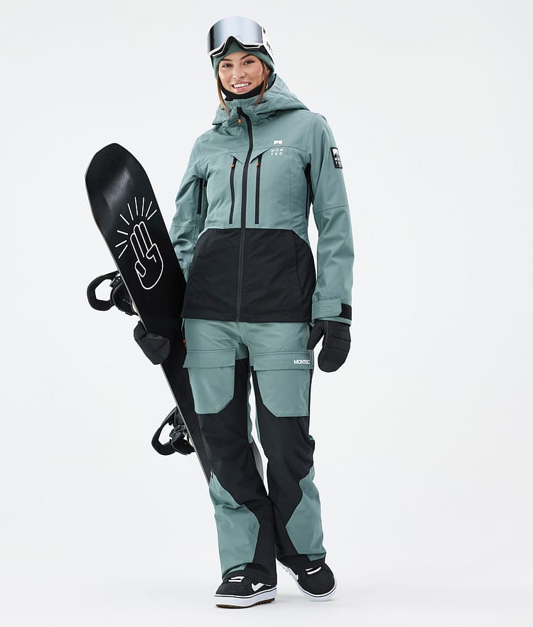 Montec Fawk W Snowboardbukse Dame Atlantic/Black Renewed, Bilde 2 av 7