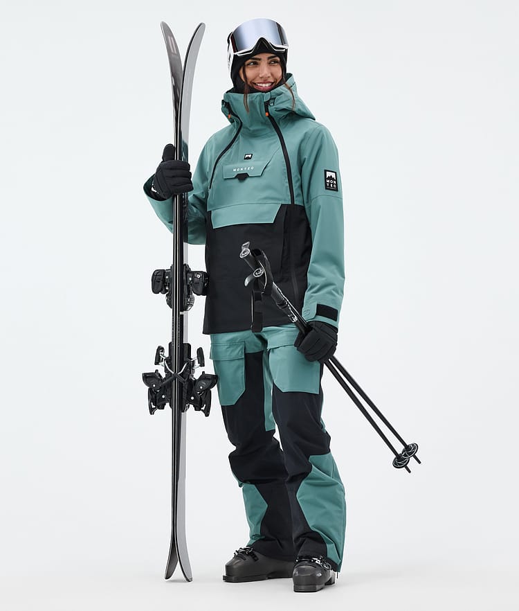 Montec Fawk W Skibukse Dame Atlantic/Black, Bilde 2 av 7