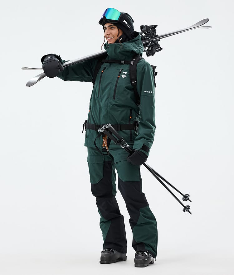 Montec Fawk W Skibukse Dame Dark Atlantic/Black, Bilde 3 av 8