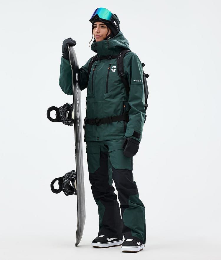 Montec Fawk W Snowboardbukse Dame Dark Atlantic/Black, Bilde 3 av 8