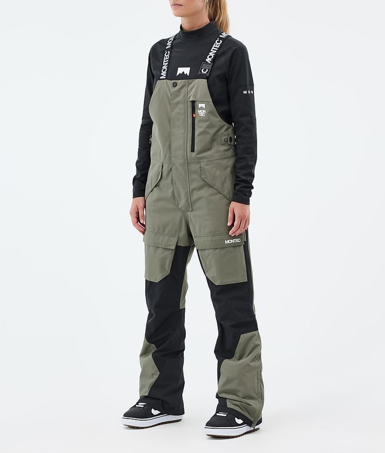 Montec Fawk W Snowboardbukse Dame Greenish/Black Renewed, Bilde 1 av 7