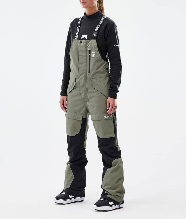 Montec Fawk W Snowboardbukse Dame Greenish/Black, Bilde 1 av 7