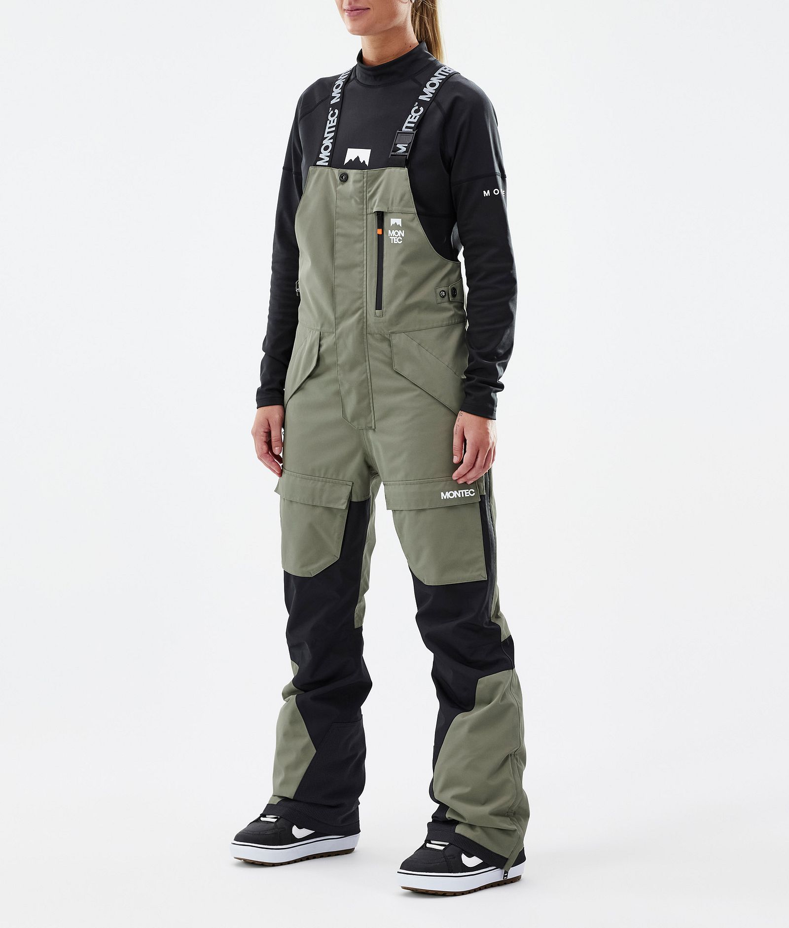 Montec Fawk W Snowboardbukse Dame Greenish/Black, Bilde 1 av 7