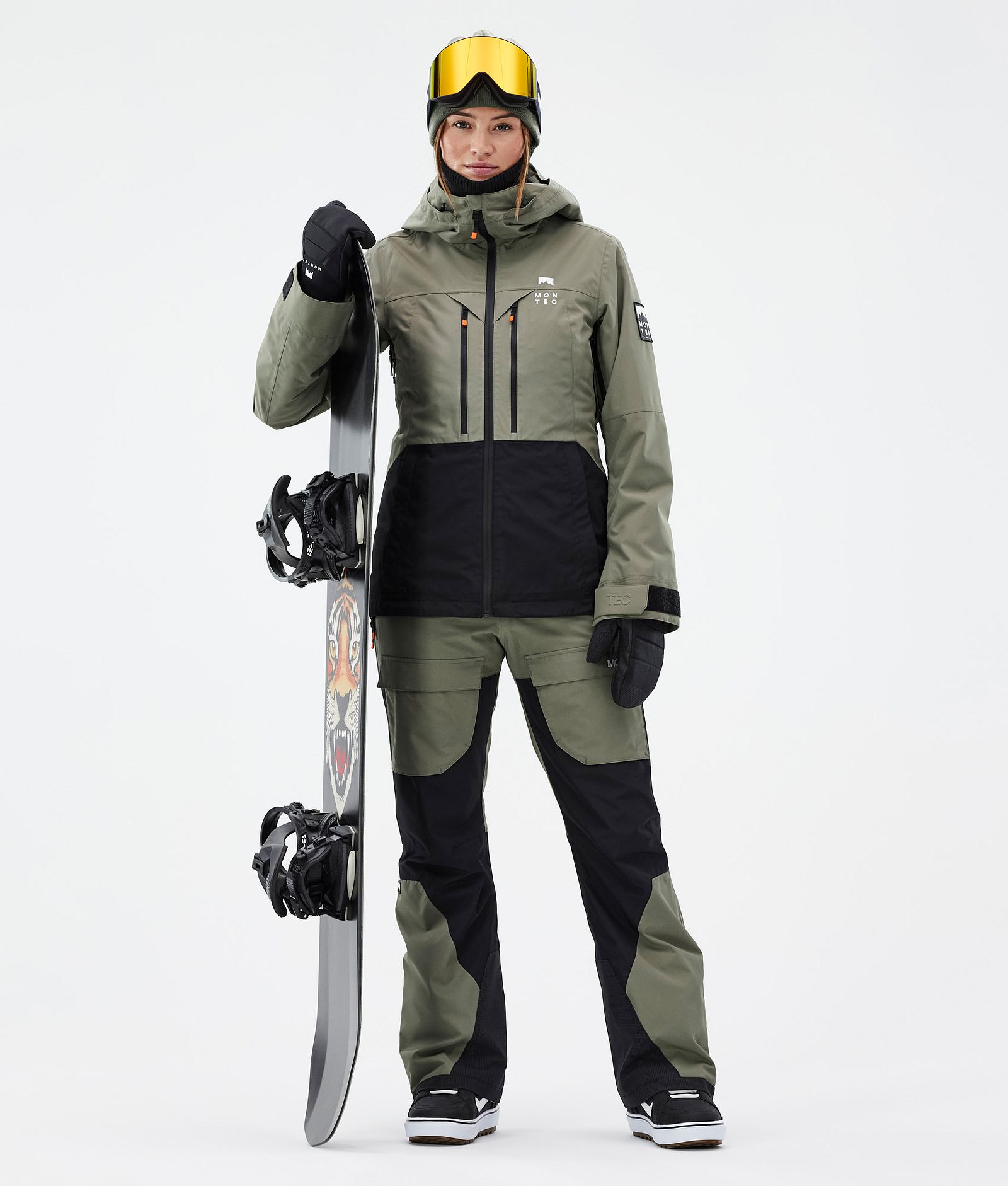 Montec Fawk W Snowboardbukse Dame Greenish/Black, Bilde 2 av 7