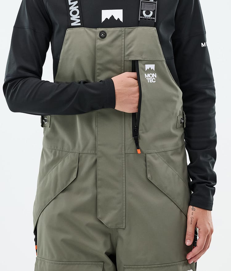 Montec Fawk W Snowboardbukse Dame Greenish/Black Renewed, Bilde 6 av 7