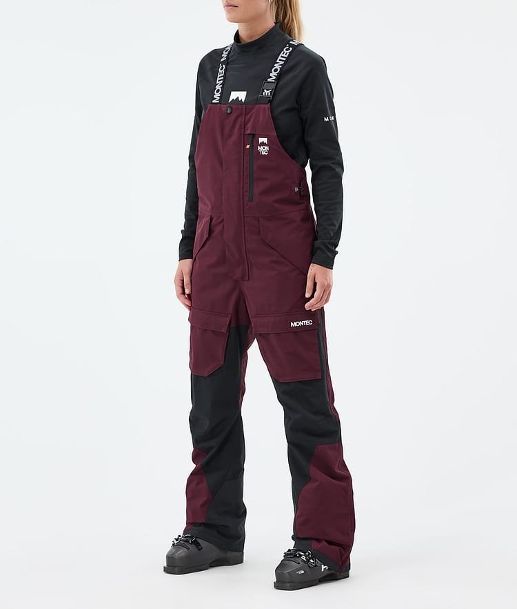 Montec Fawk W Skibukse Dame Burgundy/Black, Bilde 1 av 7