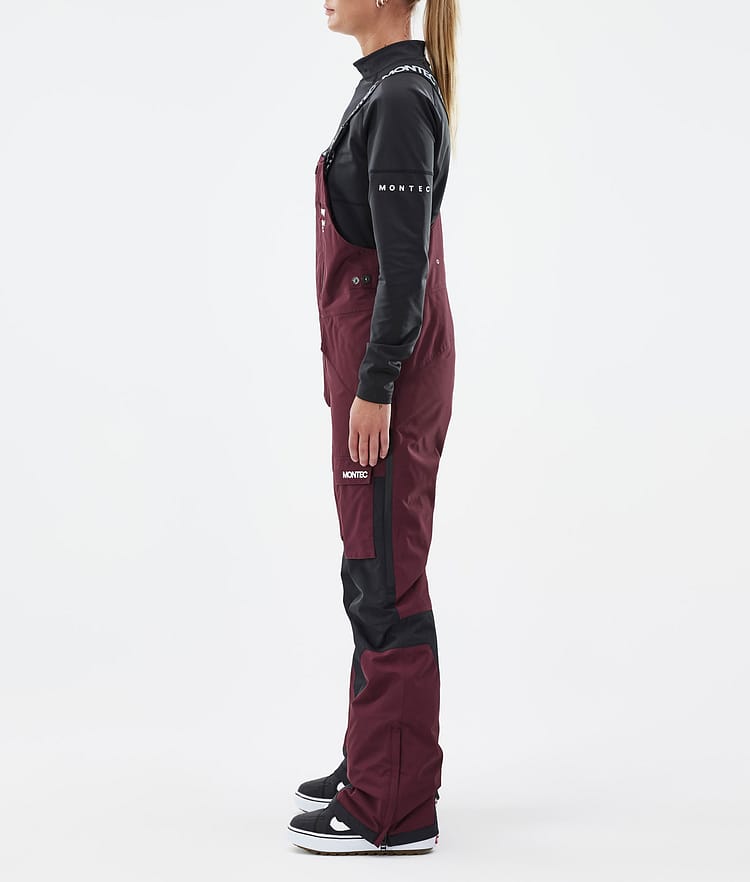 Montec Fawk W Snowboardbukse Dame Burgundy/Black