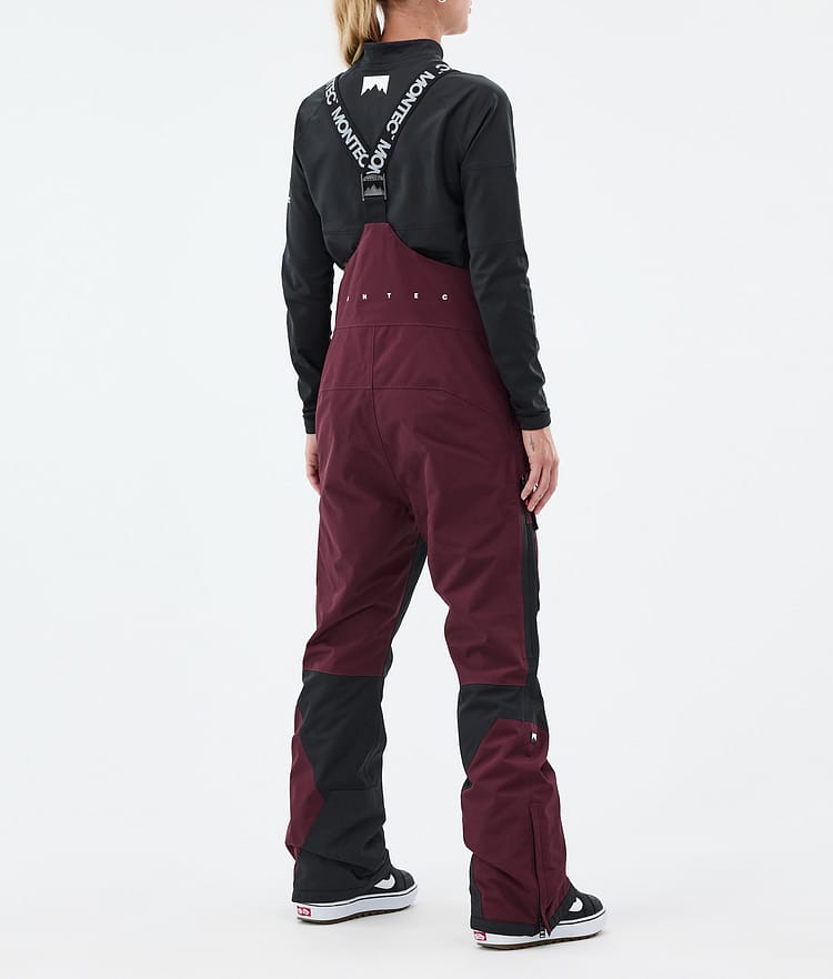 Montec Fawk W Snowboardbukse Dame Burgundy/Black Renewed, Bilde 4 av 7