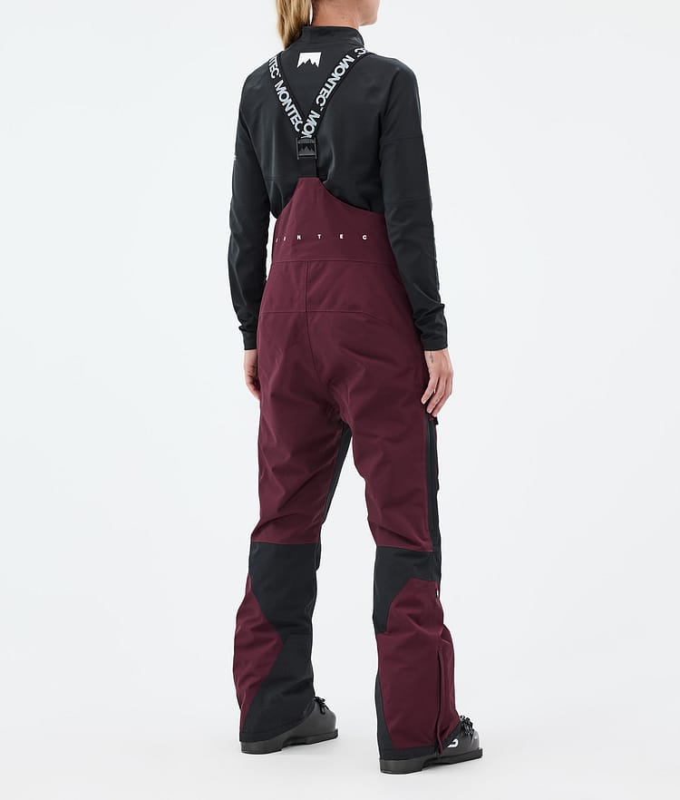 Montec Fawk W Skibukse Dame Burgundy/Black, Bilde 4 av 7