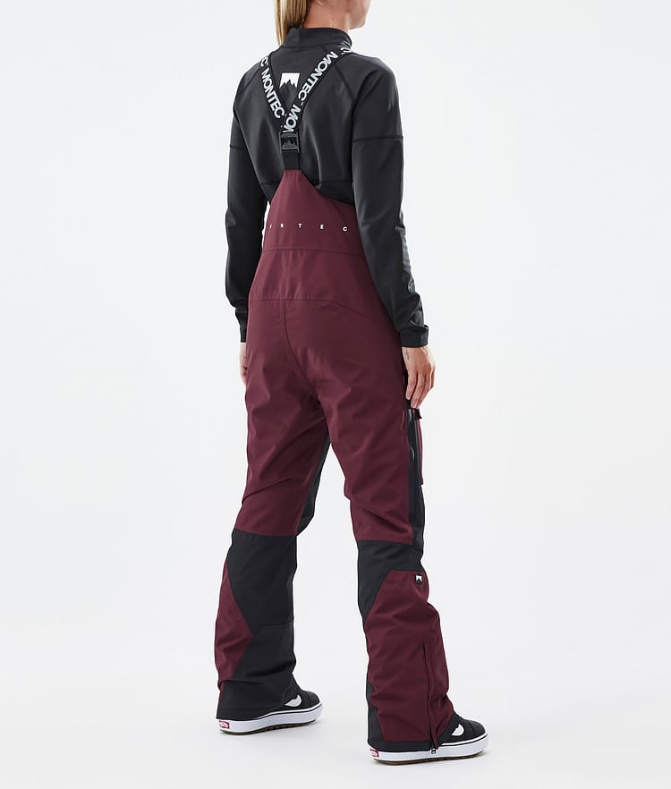 Montec Fawk W Snowboardbukse Dame Burgundy/Black