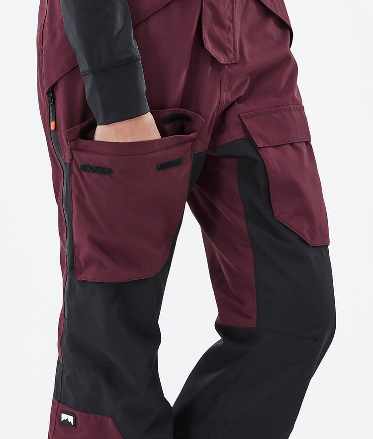 Montec Fawk W Skibukse Dame Burgundy/Black