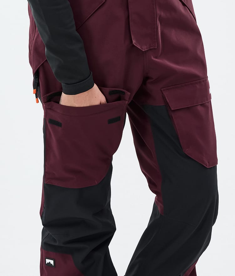 Montec Fawk W Snowboardbukse Dame Burgundy/Black Renewed, Bilde 7 av 7