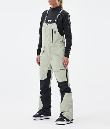 Montec Fawk W Snowboardbukse Dame Soft Green/Black Renewed