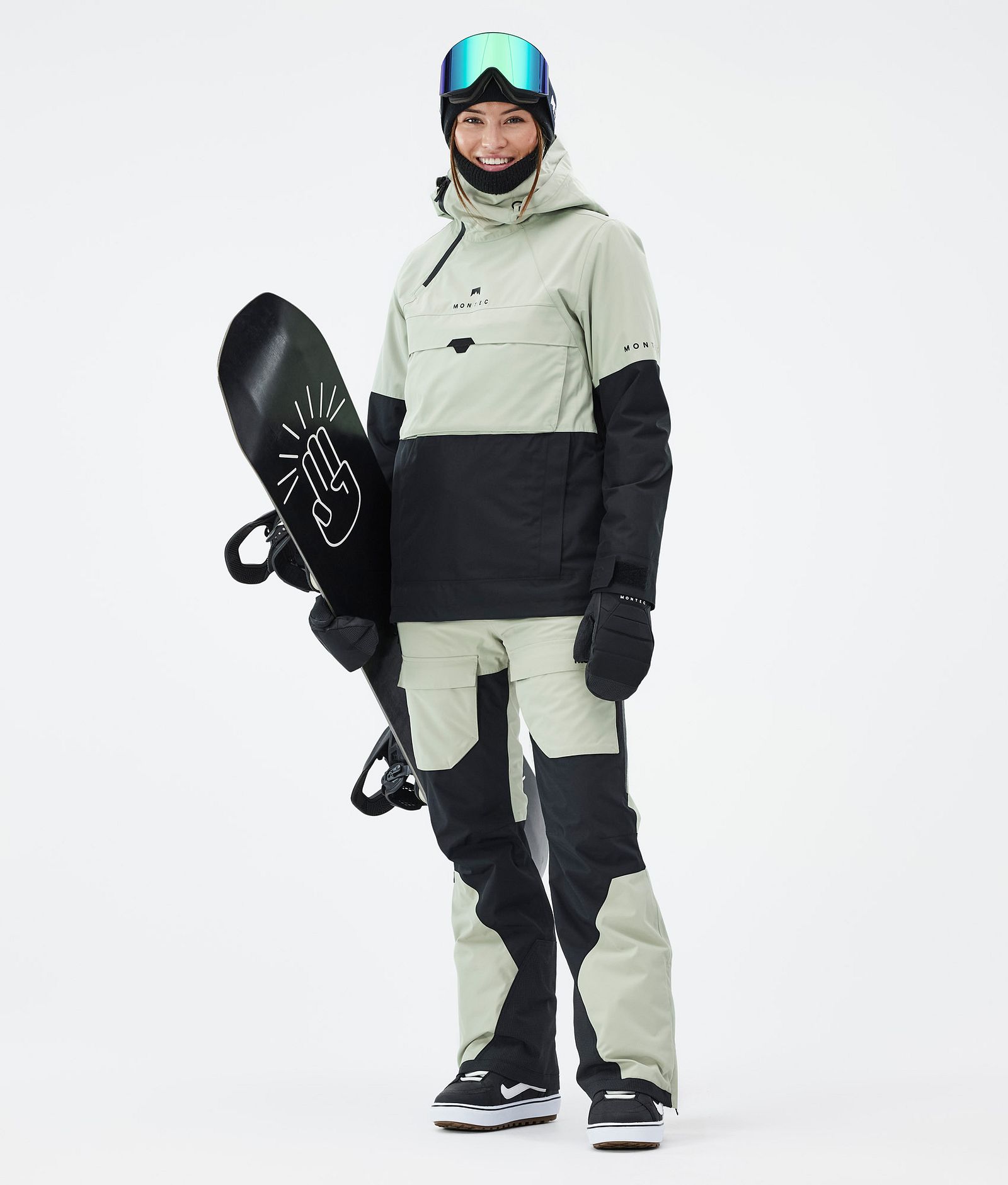 Montec Fawk W Snowboardbukse Dame Soft Green/Black Renewed, Bilde 2 av 7