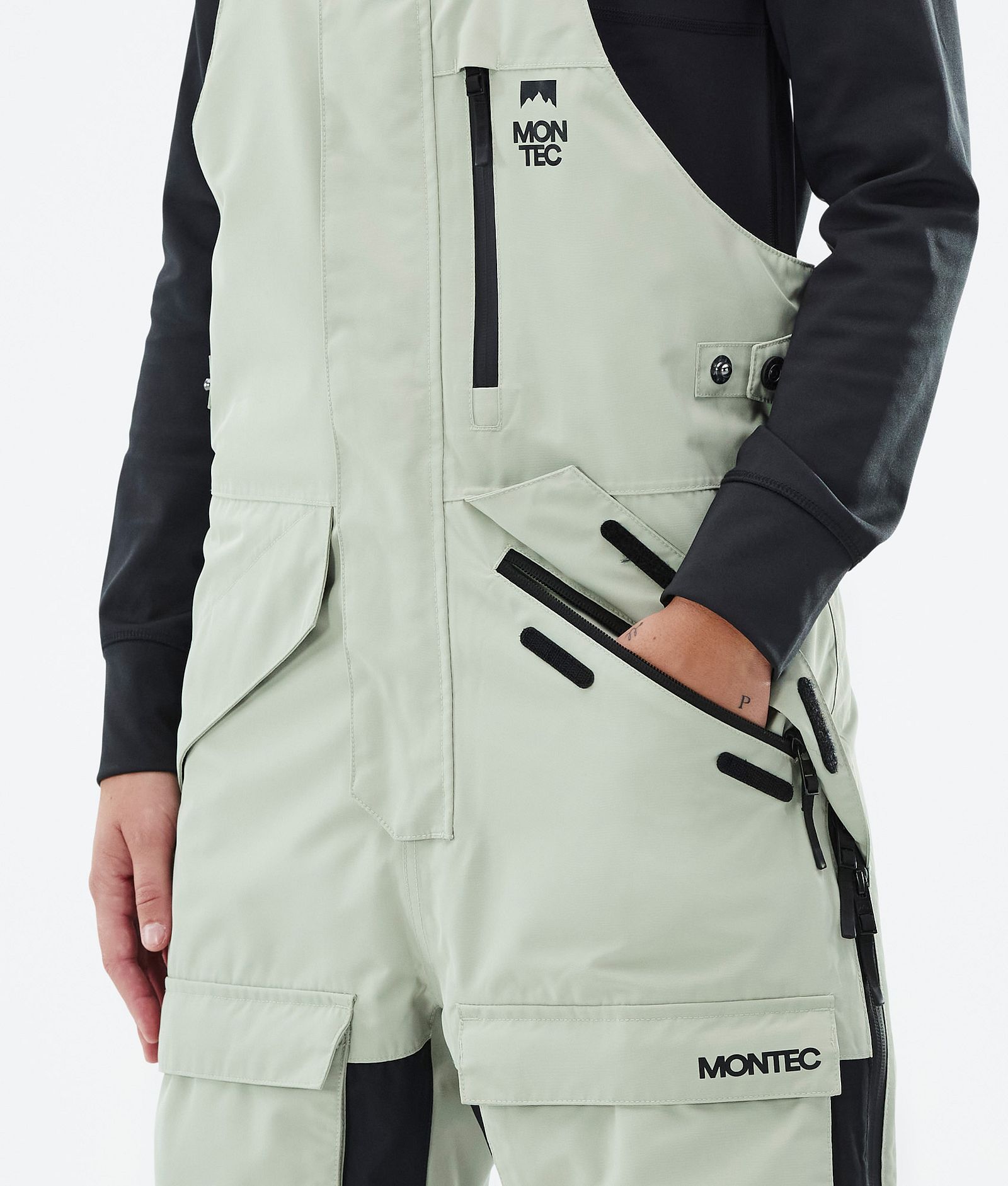 Montec Fawk W Snowboardbukse Dame Soft Green/Black Renewed, Bilde 5 av 7