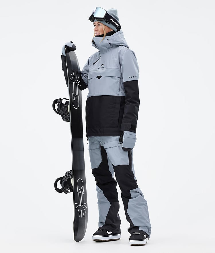 Montec Fawk W Snowboardbukse Dame Soft Blue/Black