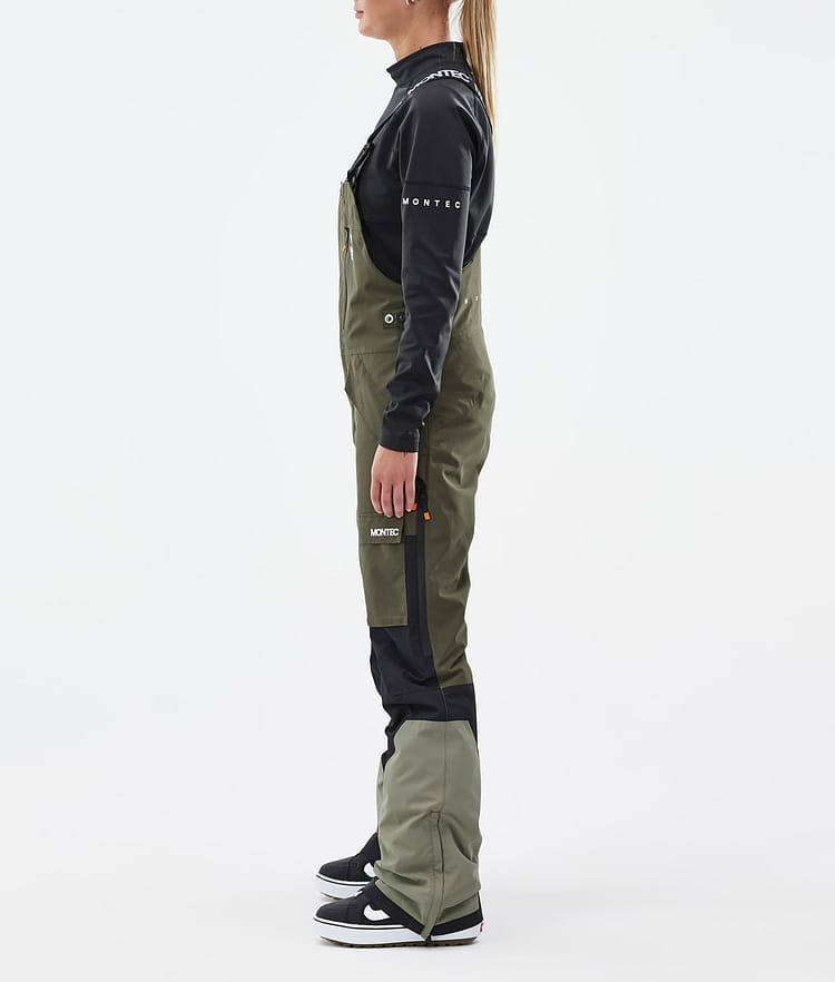 Montec Fawk W Snowboardbukse Dame Olive Green/Black/Greenish Renewed, Bilde 3 av 7