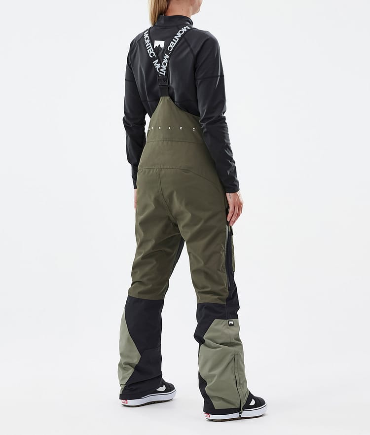 Montec Fawk W Snowboardbukse Dame Olive Green/Black/Greenish Renewed, Bilde 4 av 7