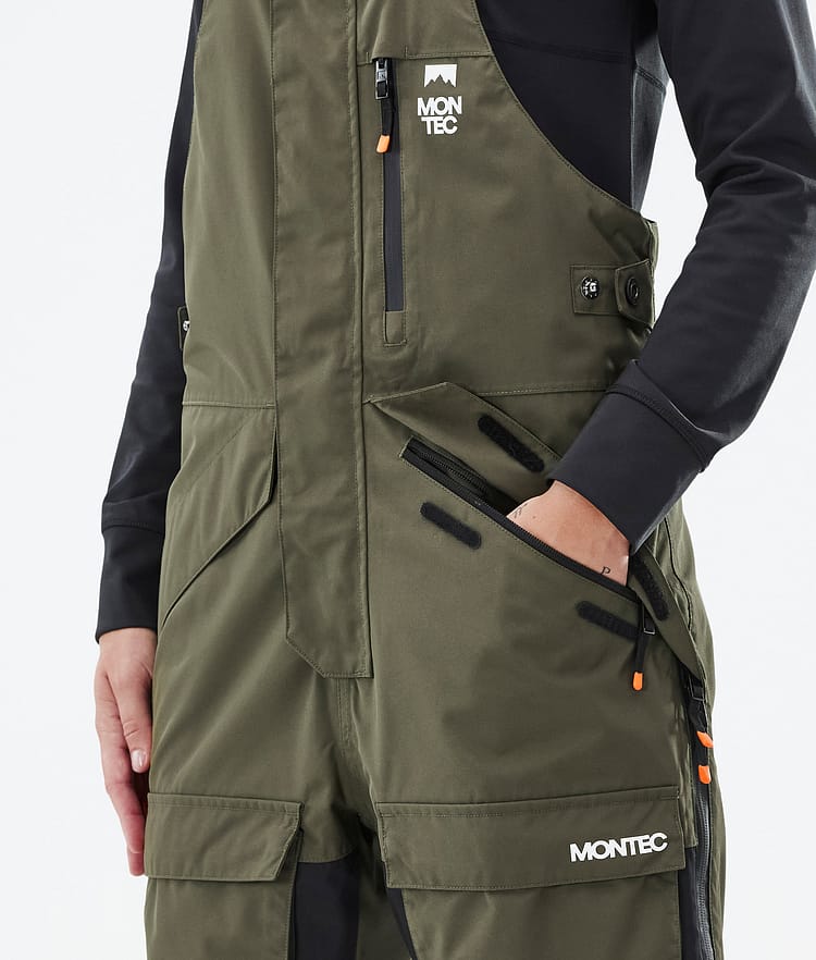 Montec Fawk W Snowboardbukse Dame Olive Green/Black/Greenish