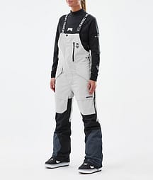 Montec Fawk W Snowboardbukse Dame Light Grey/Black/Metal Blue