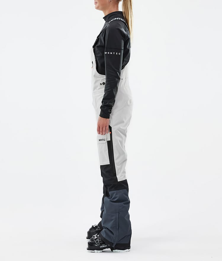 Montec Fawk W Skibukse Dame Light Grey/Black/Metal Blue, Bilde 3 av 7