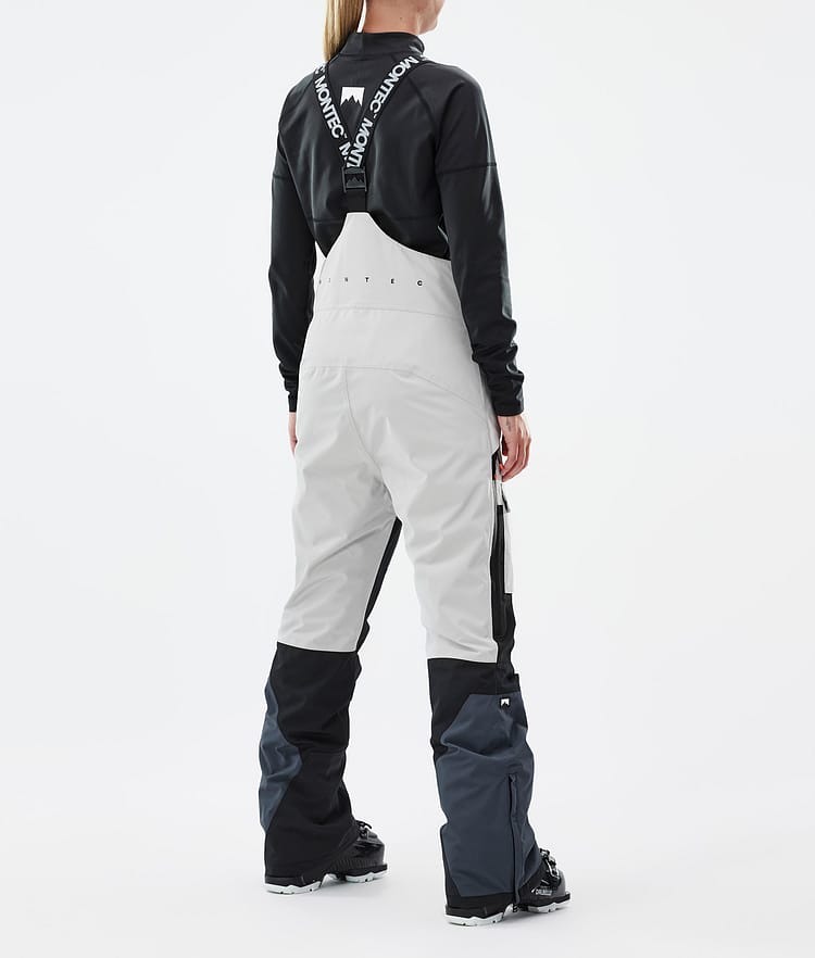 Montec Fawk W Skibukse Dame Light Grey/Black/Metal Blue, Bilde 4 av 7