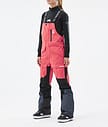 Montec Fawk W Snowboardbukse Dame Coral/Black/Metal Blue