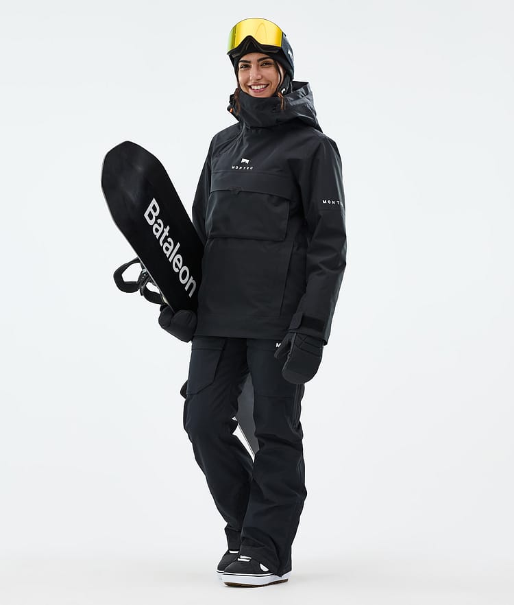 Montec Kirin W Snowboardbukse Dame Black Renewed, Bilde 2 av 6