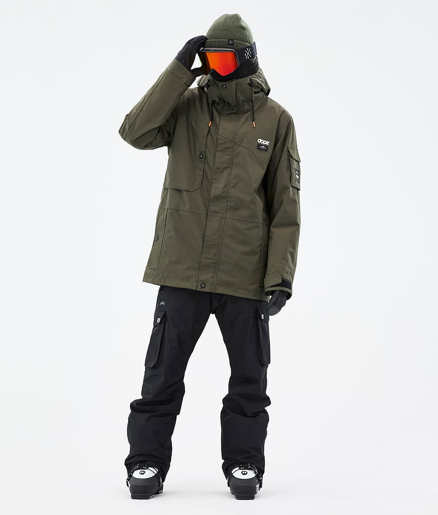 Dope Adept Skijakke Herre Olive Green Grønn Ridestore.no