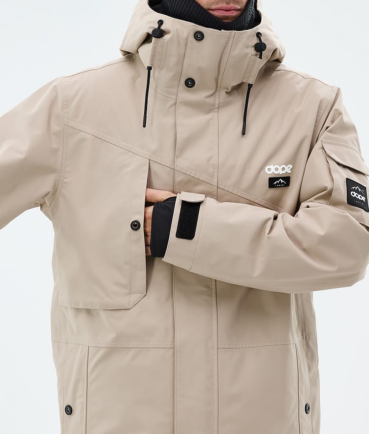 Dope Adept Snowboardjakke Herre Sand, Image 8 of 9