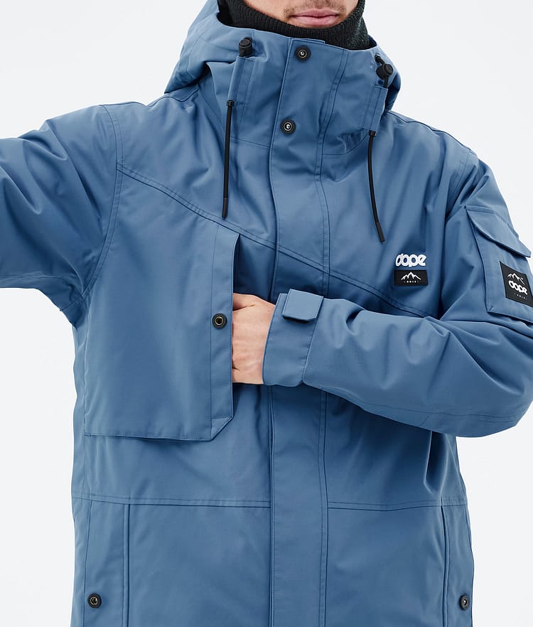 Dope Adept Snowboardjakke Herre Blue Steel Renewed, Bilde 9 av 9