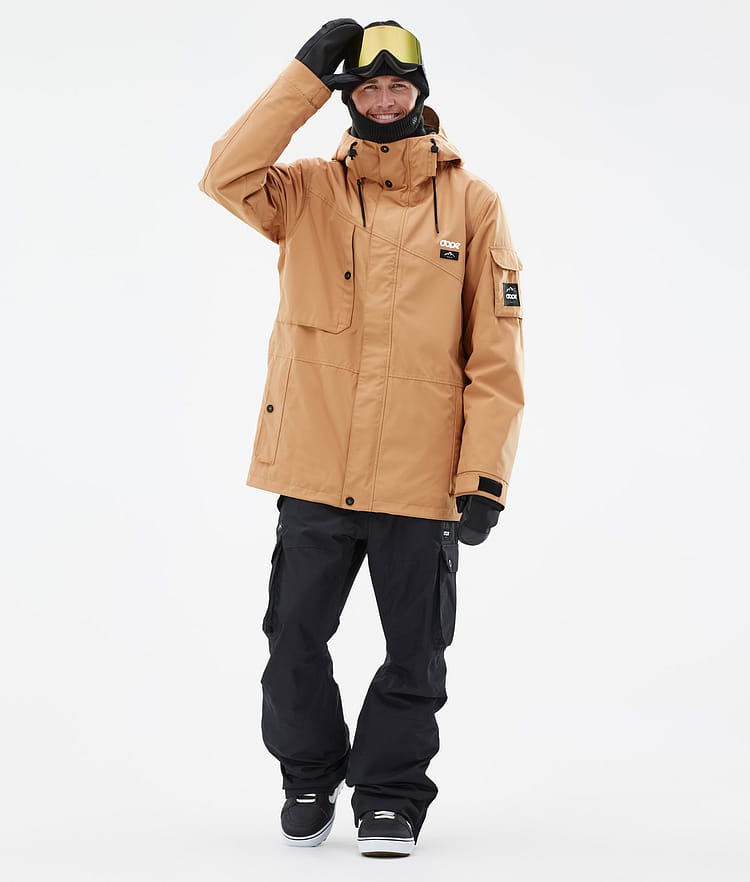 Dope Adept Snowboardjakke Herre Khaki Yellow, Bilde 3 av 9