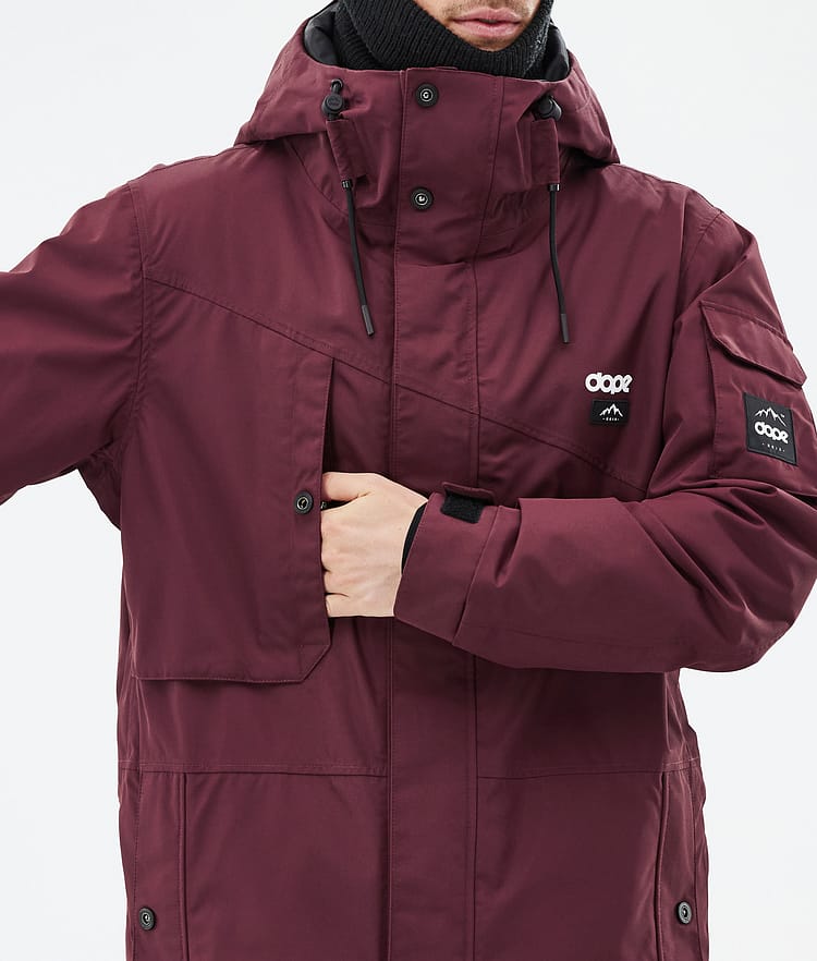 Dope Adept Snowboardjakke Herre Don Burgundy