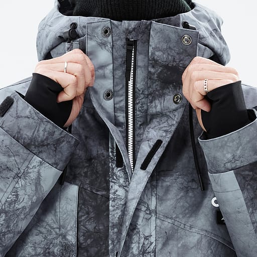 Glidelås foran med doble klaffer Hovedproduktdetaljbilde,