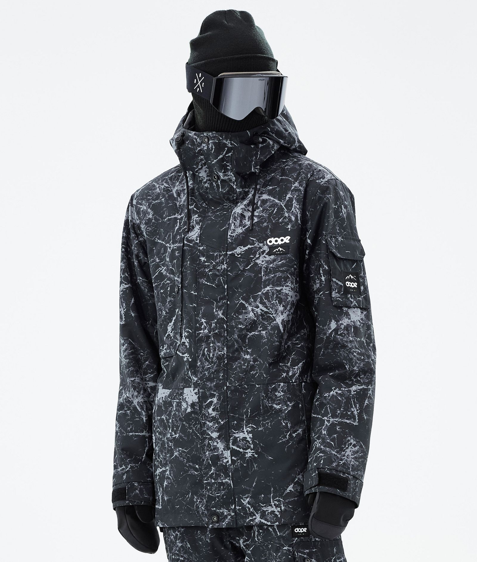 Dope Adept Snowboardjakke Herre Rock Black Renewed, Bilde 1 av 10