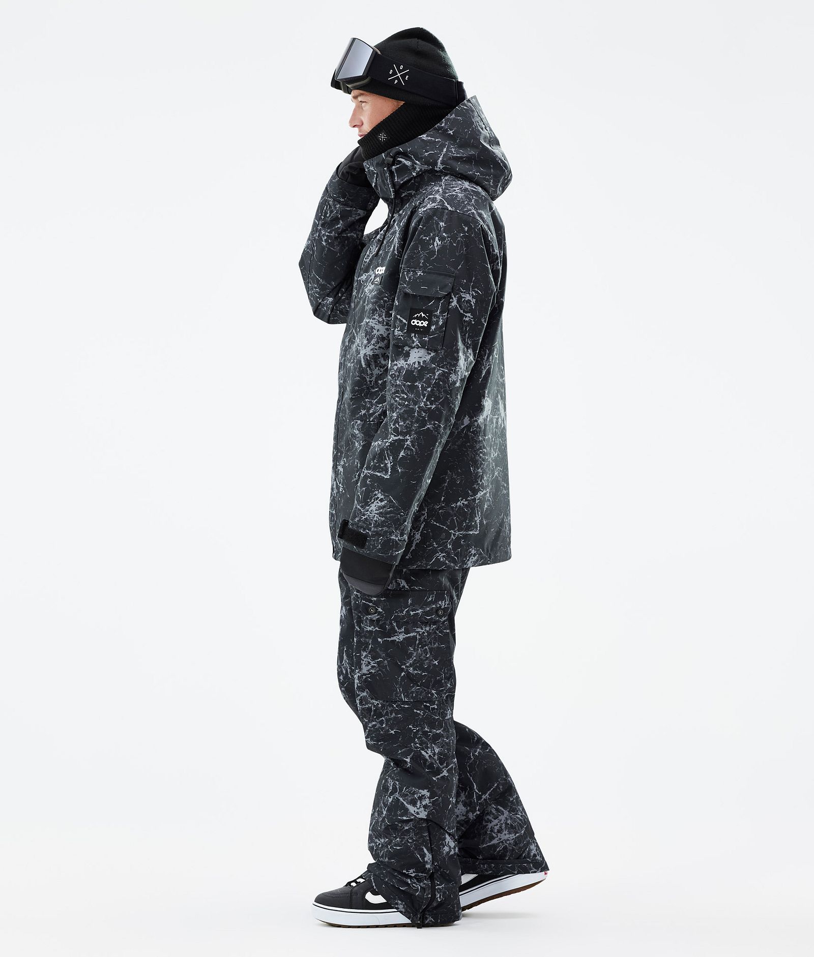 Dope Adept Snowboardjakke Herre Rock Black Renewed, Bilde 4 av 10