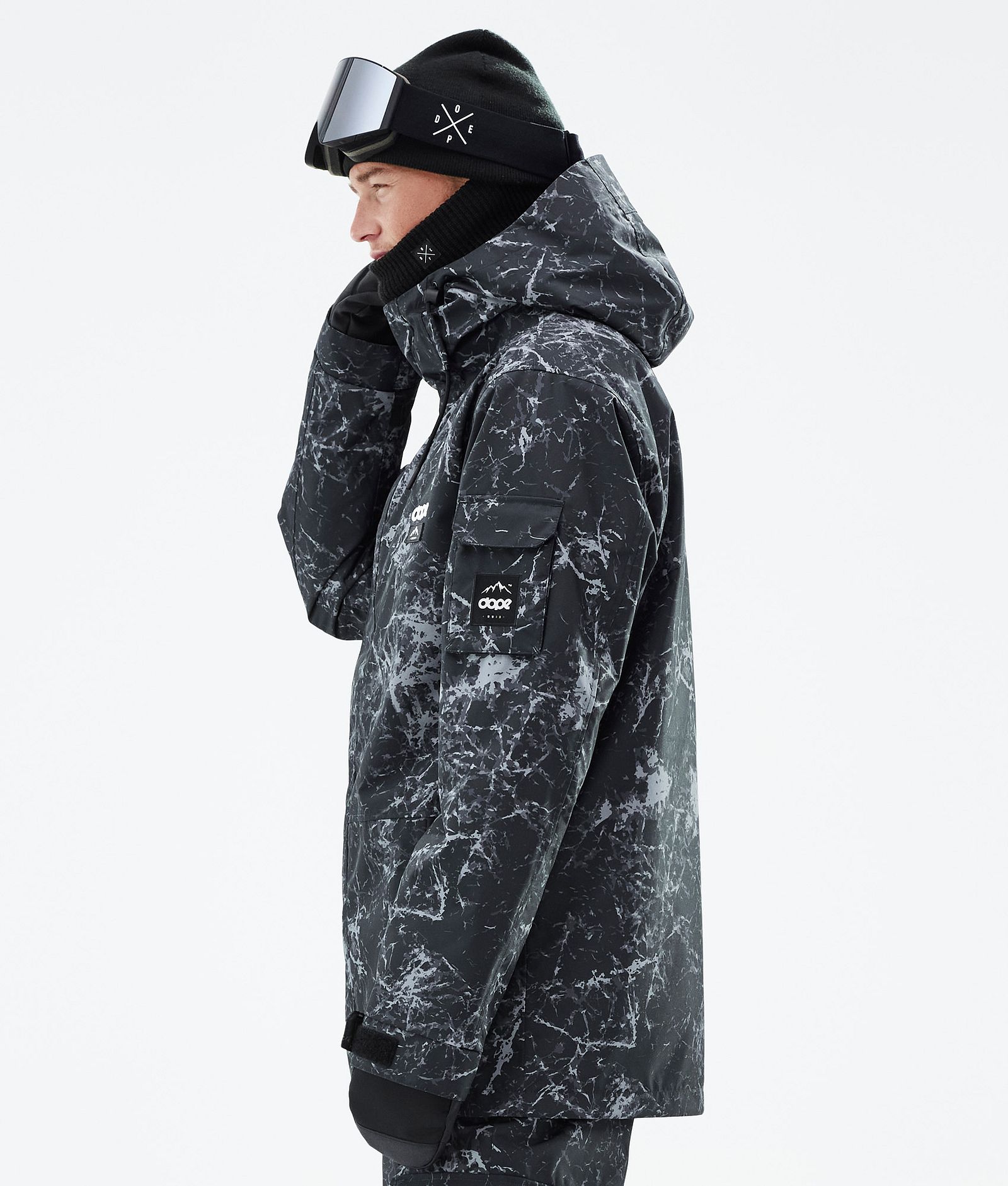 Dope Adept Snowboardjakke Herre Rock Black, Bilde 6 av 10
