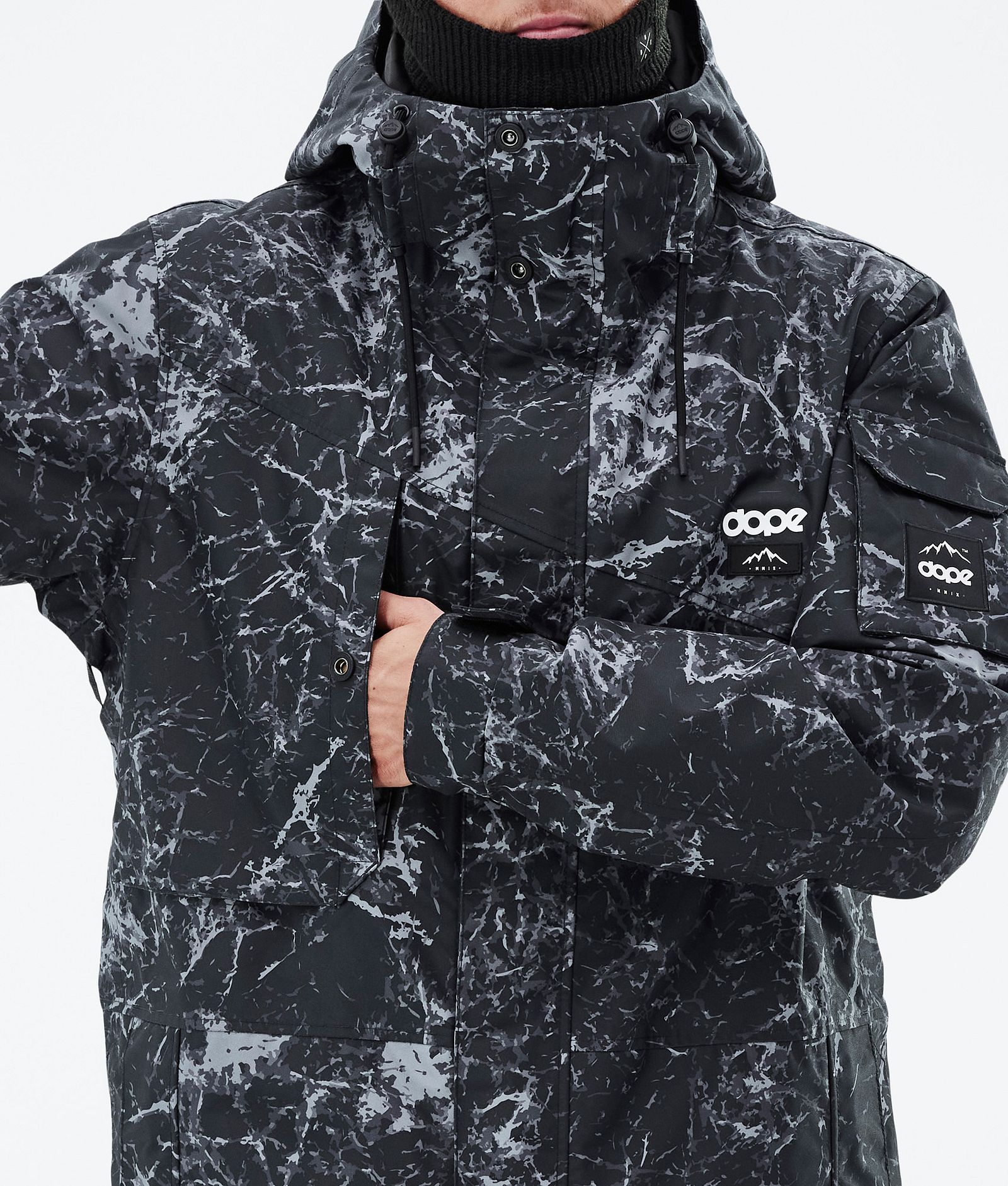 Dope Adept Snowboardjakke Herre Rock Black, Bilde 9 av 10