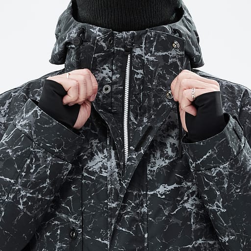 Glidelås foran med doble klaffer Hovedproduktdetaljbilde,