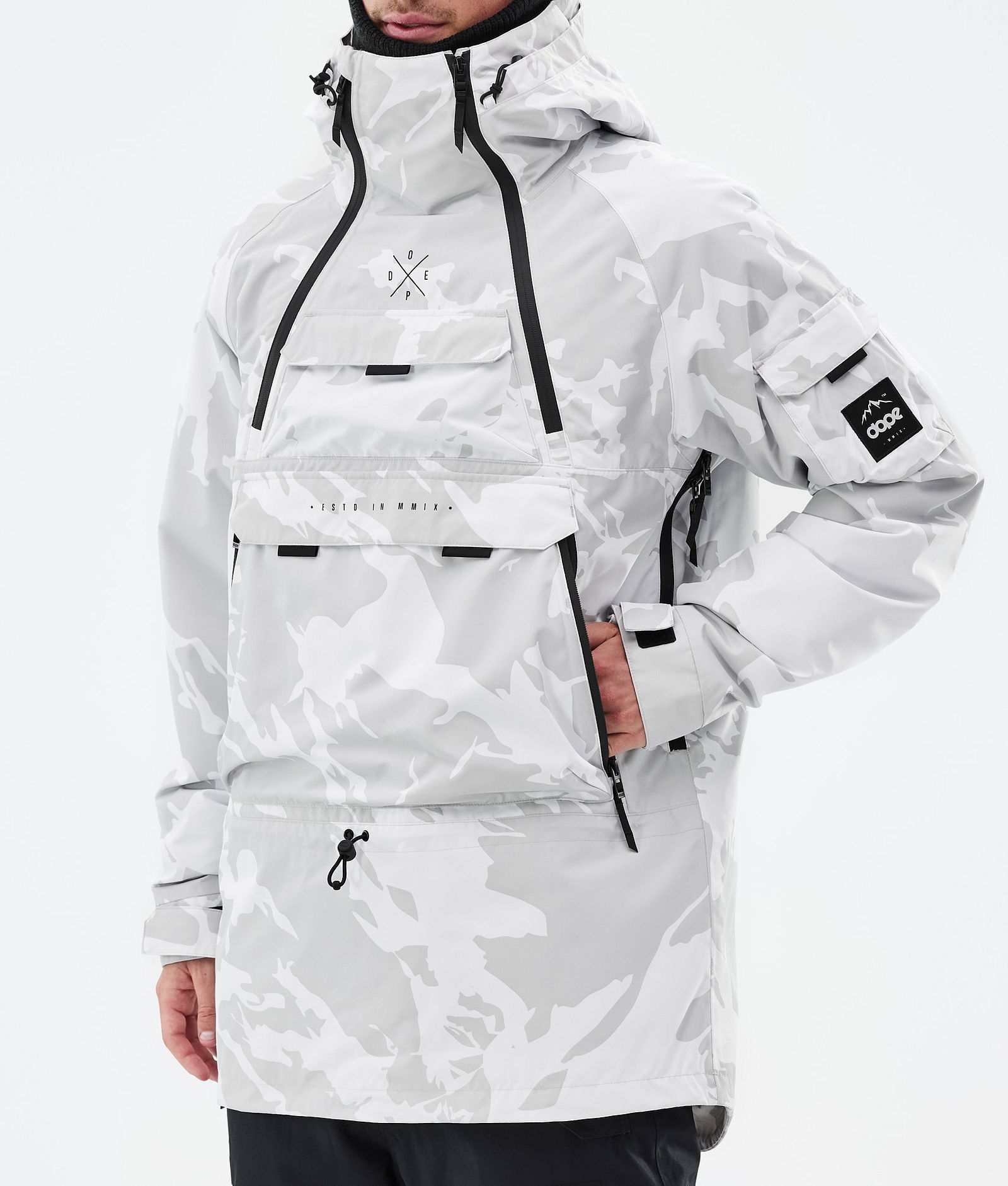 Dope Akin Skijakke Herre Grey Camo, Bilde 7 av 8