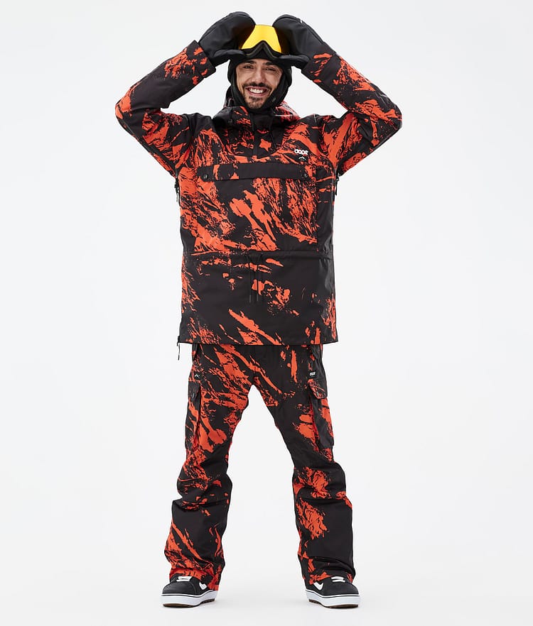 Dope Annok Snowboardjakke Herre Paint Orange, Bilde 3 av 9