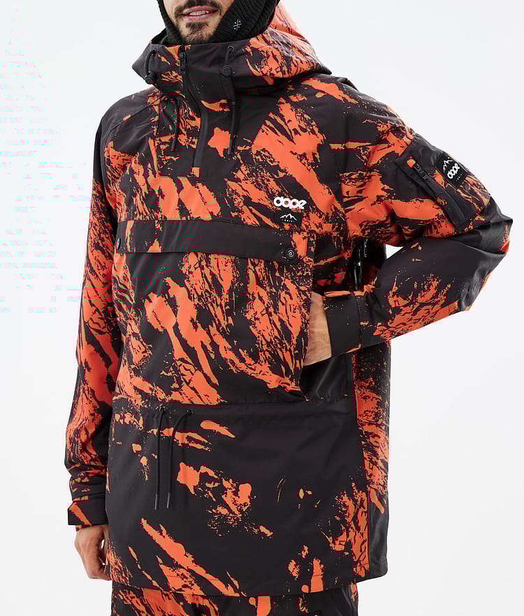 Dope Annok Snowboardjakke Herre Paint Orange, Bilde 8 av 9