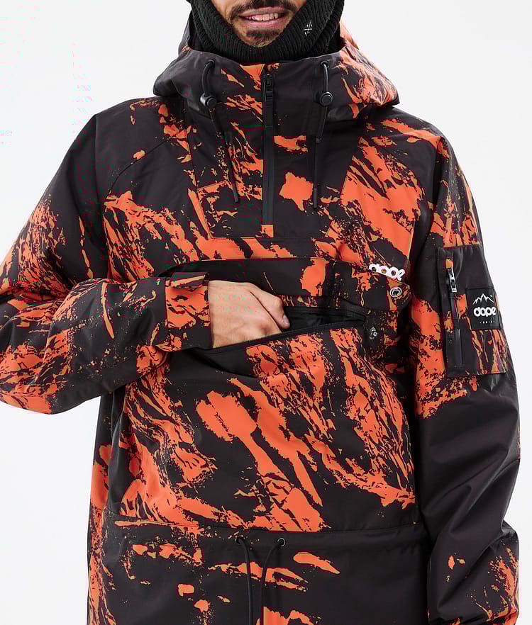Dope Annok Snowboardjakke Herre Paint Orange, Bilde 9 av 9