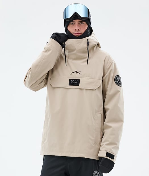 Dope Blizzard Snowboardjakke Herre Sand